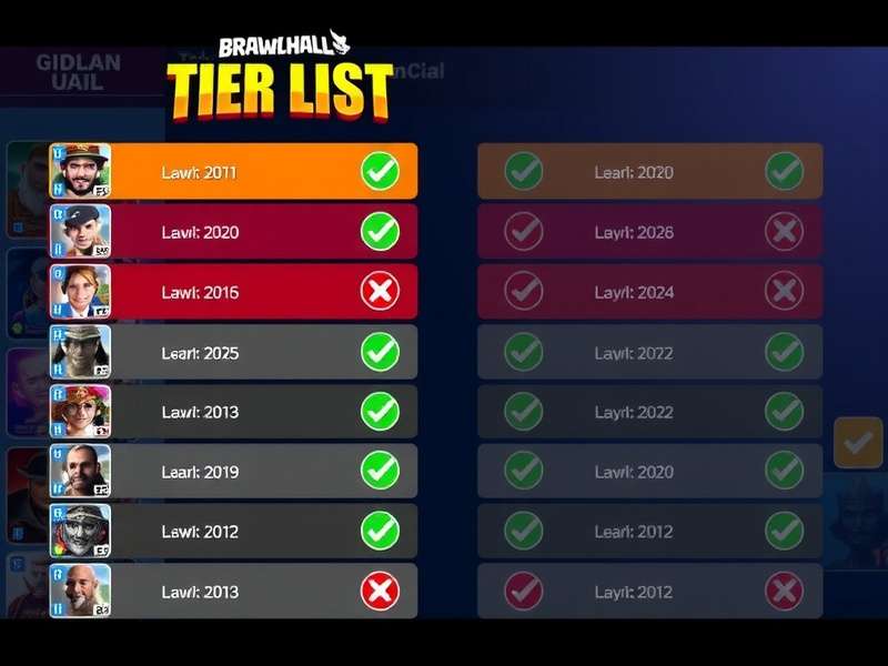 Brawlhalla competitive gameplay scene with characters battling