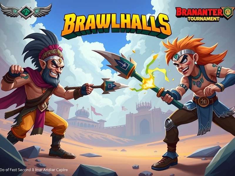 Brawlhalla tournament competitive scene showing professional players in action