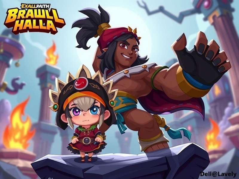 Brawlhalla December 2024 character roster collage featuring new and classic legends