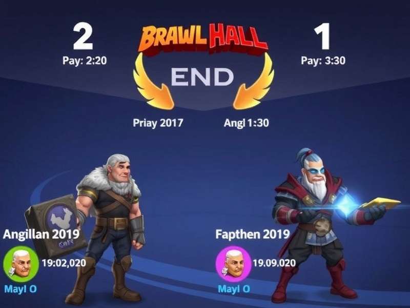 Brawlhalla competitive gaming setup with ranked season interface visible