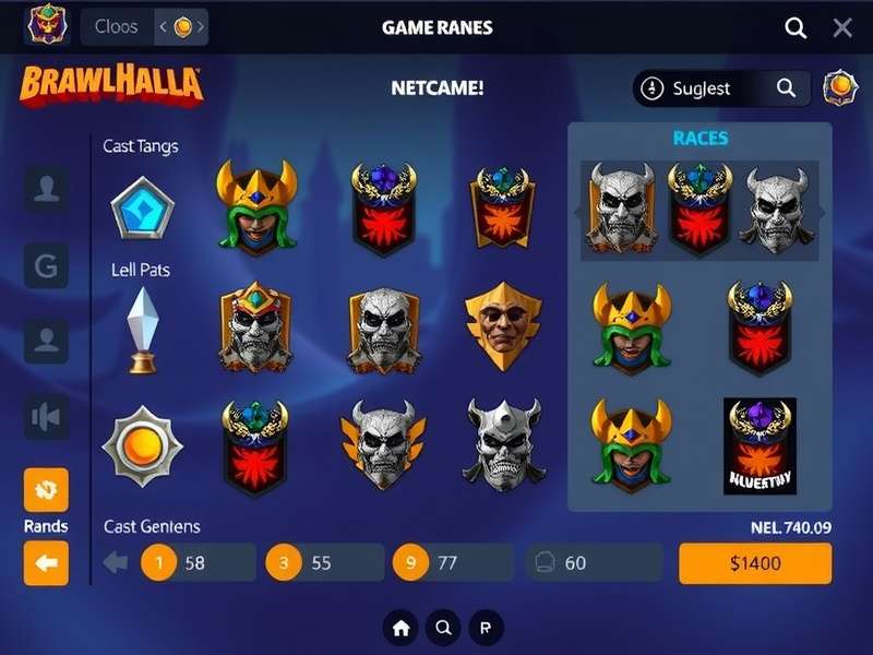 Brawlhalla competitive esports tournament scene with players concentrating