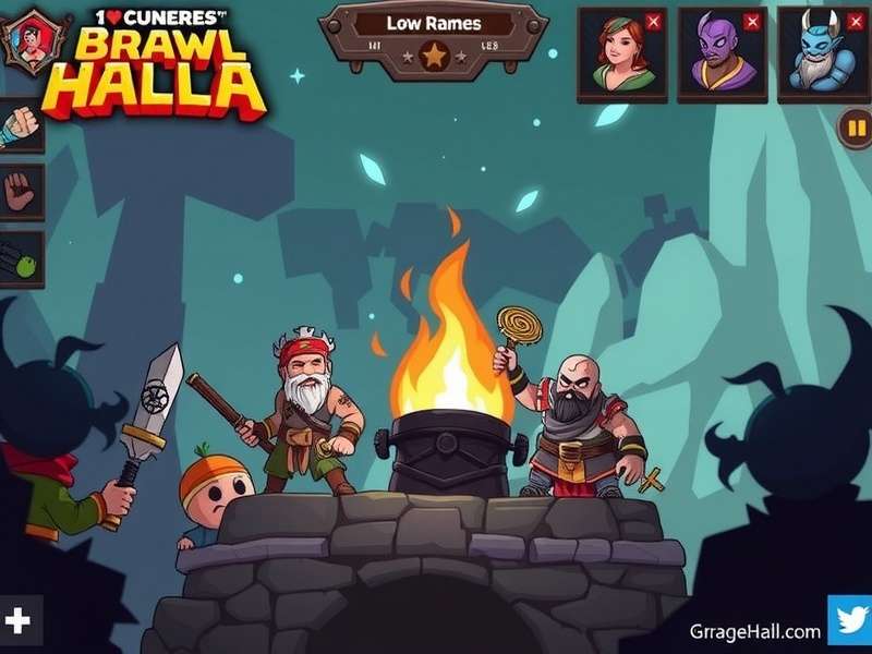 Visual chart showing Brawlhalla rank progression from Tin to Valhallan with MMR thresholds