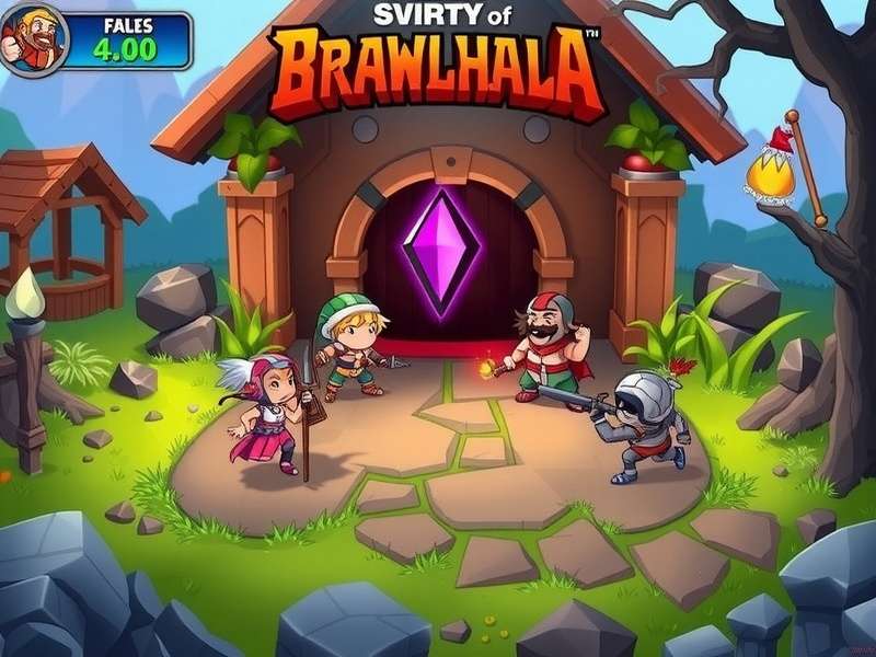 Brawlhalla gameplay screenshot on PC with vibrant characters