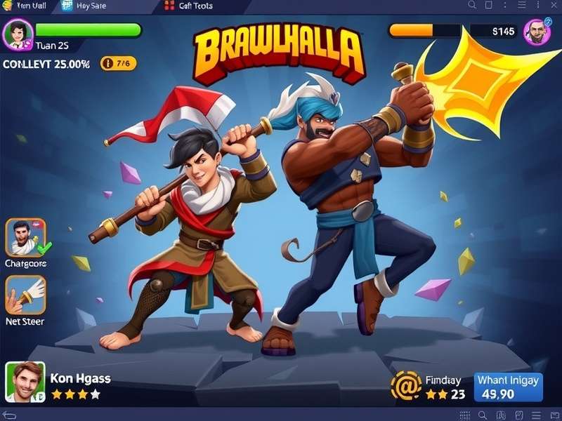 Bodvar Brawlhalla character art - Hammer and Sword