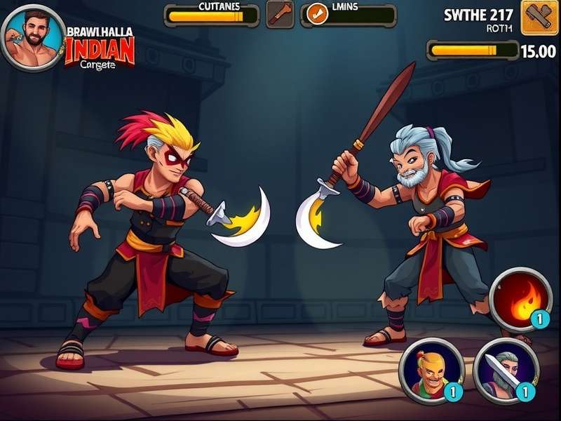 Brawlhalla scythe combo execution in game