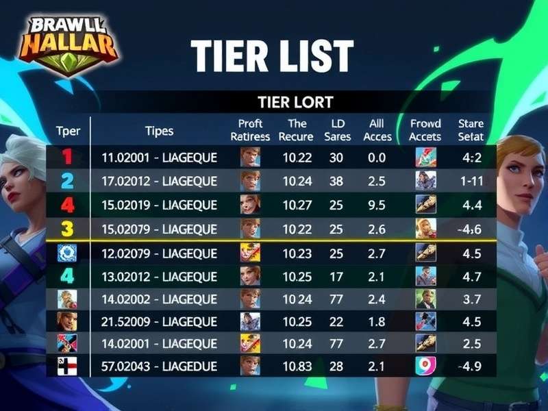 Brawlhalla tier list October 2025 ranking chart