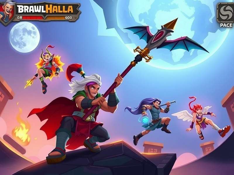 Brawlhalla game on a mobile phone screen