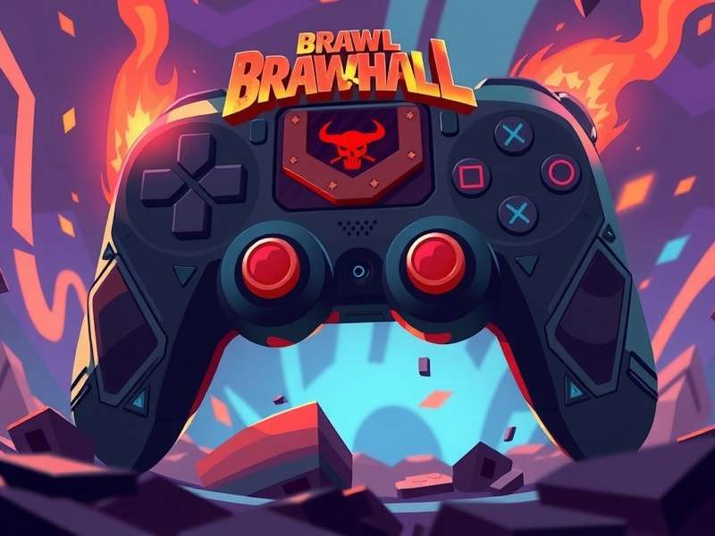 Diagram showing optimal button remapping for Brawlhalla on a gamepad
