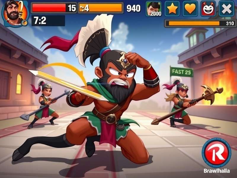 Hattori Brawlhalla character art - Spear and Sword