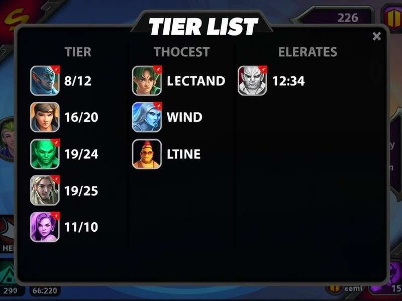 Brawlhalla tier list image showing character rankings from S to D tier
