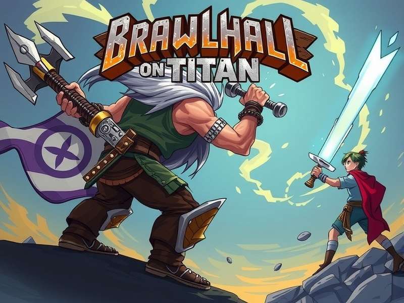 Brawlhalla Attack on Titan Crossover Art featuring Eren, Mikasa, and Levi