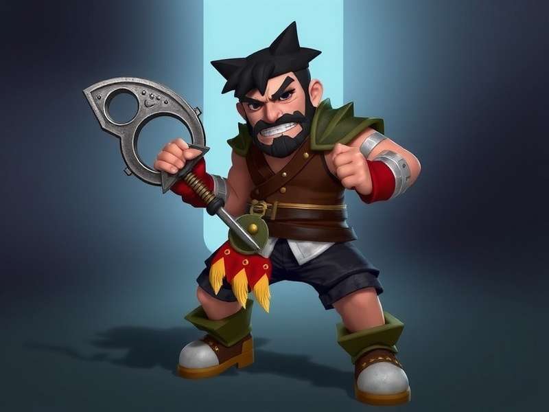 Step-by-step construction diagram of Brawlhalla Mega Wrench cosplay prop