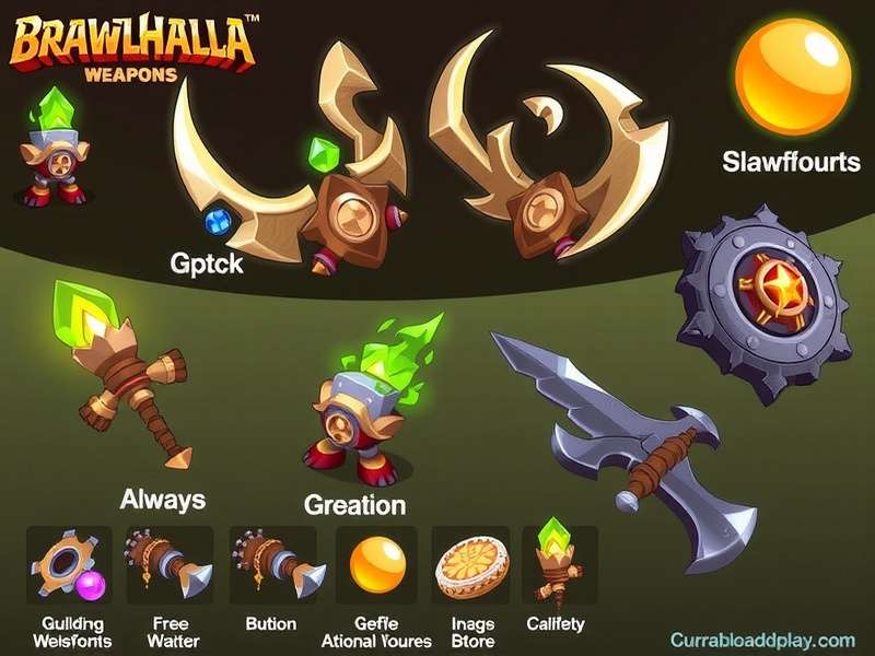 Complete collection of all Brawlhalla weapons in action