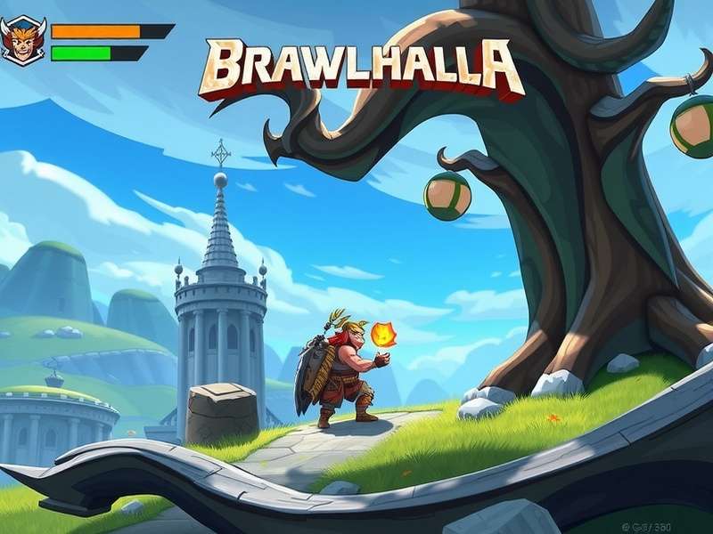 Brawlhalla intense multiplayer battle on PlayStation 4 screen