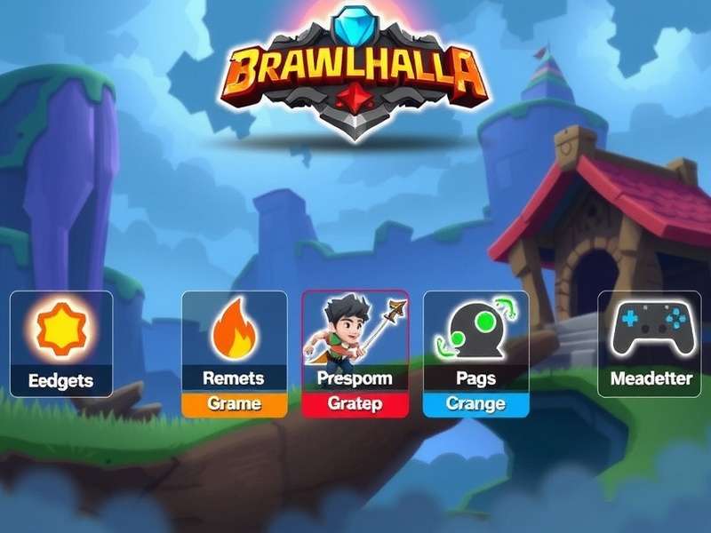 DualSense controller with Brawlhalla gameplay on a PS5 screen