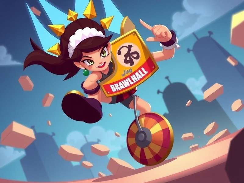 Competitive Brawlhalla gameplay featuring diverse legends in action