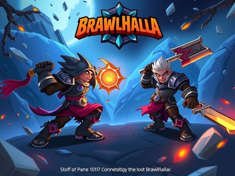 High-performance gaming PC with Brawlhalla on screen