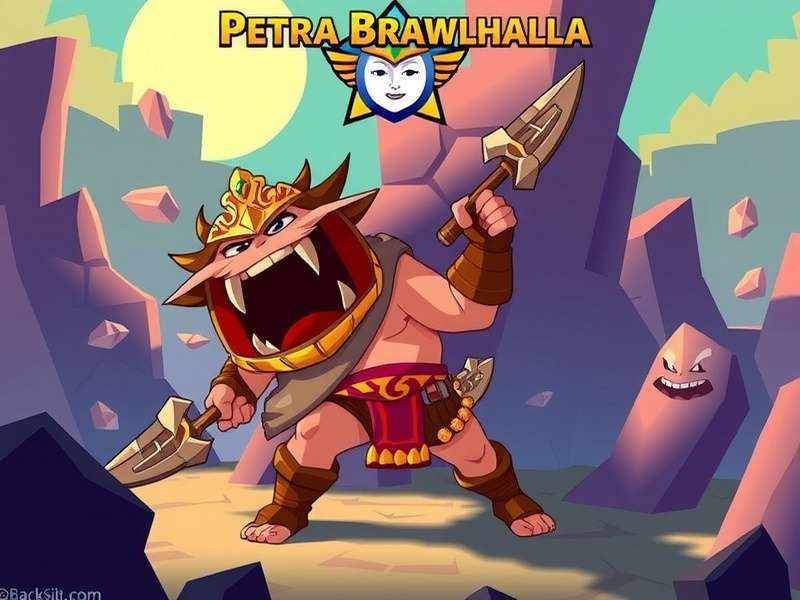 Petra Brawlhalla gameplay showcasing gauntlet and orb signatures