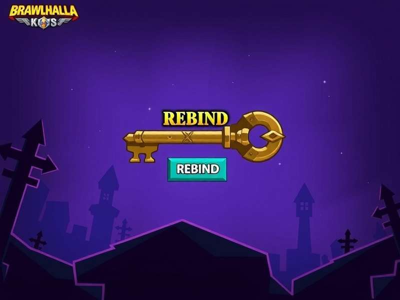 Professional Brawlhalla player customizing keybinds on a mechanical keyboard