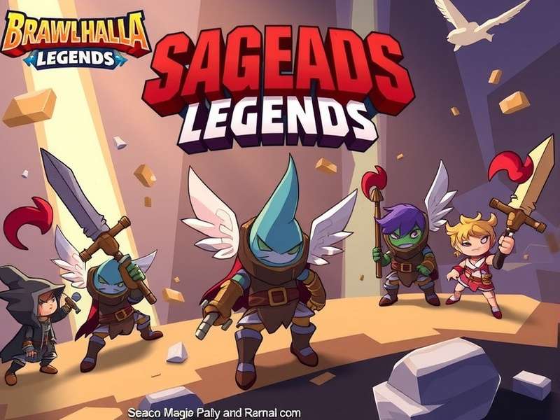 Brawlhalla Legends roster showcasing multiple characters in action