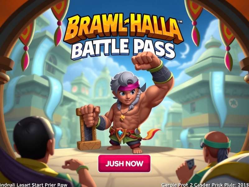 Brawlhalla Battle Pass Interface showing rewards and progression