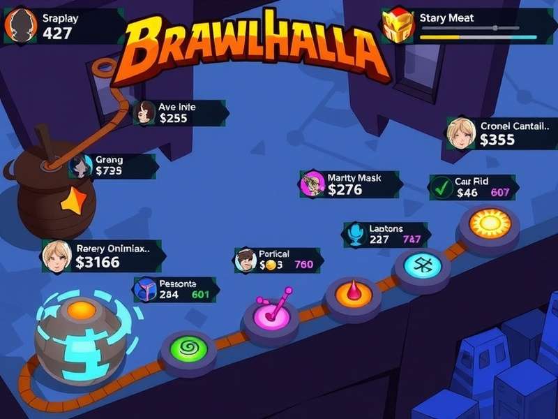 Brawlhalla Cross Progression visual showing platforms connected