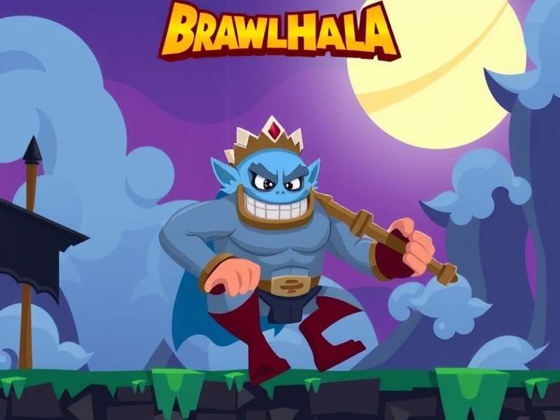 Brawlhalla modded gameplay featuring custom skins and UI enhancements on PC