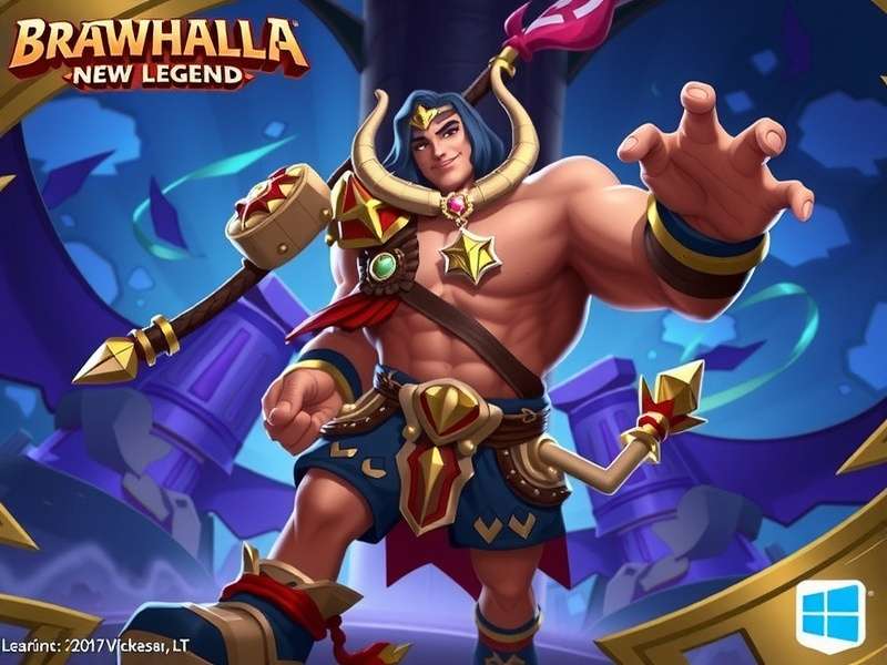 Brawlhalla New Legend Kiran the Stormforged lore illustration Himalayan temple ruins lightning storm