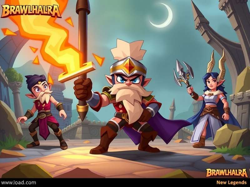 Brawlhalla New Legend Kiran the Stormforged official concept art with lightning kataras and tempest bow