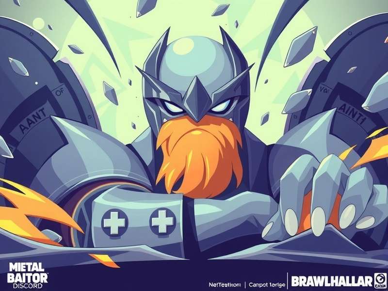 Brawlhalla Discord community banner featuring Indian players, ranked discussions, and live tournament voice chats