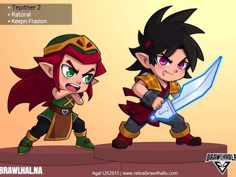 Brawlhalla Hattori character artwork with golden and crimson armor, holding a katana and spear