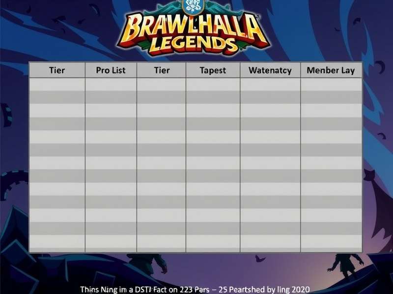 Brawlhalla Legends Tier List 2025 – Indian Server Meta Overview