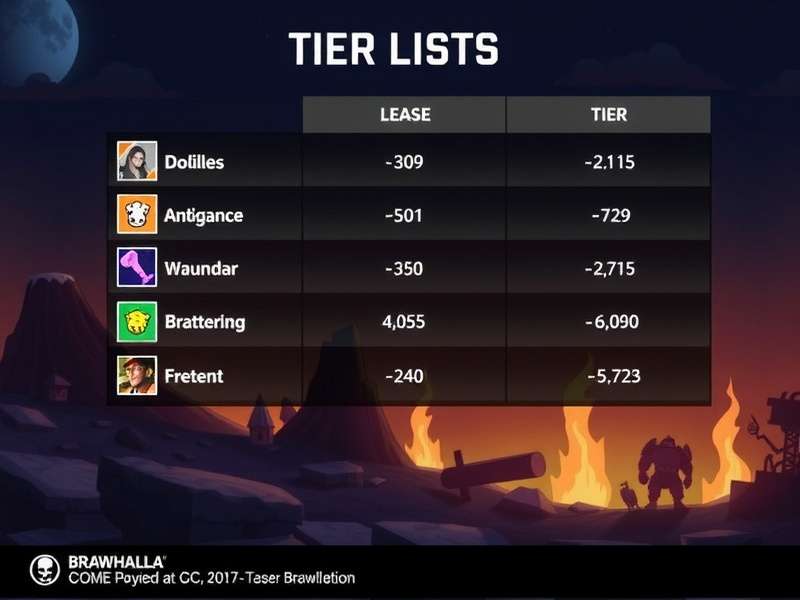 Brawlhalla Tier Lists 2025 – complete S to D ranking with Indian server meta insights