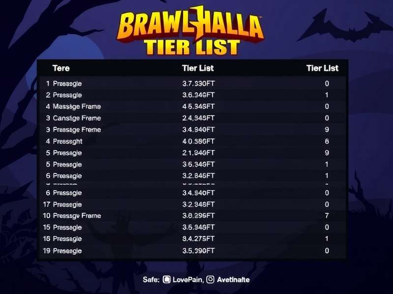 Brawlhalla Tier List 2022 – Ultimate Guide for Indian Players featuring top legends and rankings